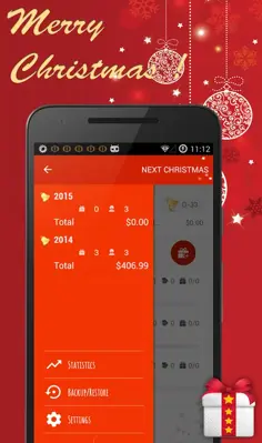 Christmas gift list android App screenshot 1