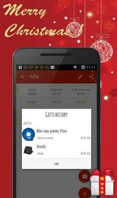 Christmas gift list android App screenshot 4