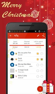 Christmas gift list android App screenshot 5